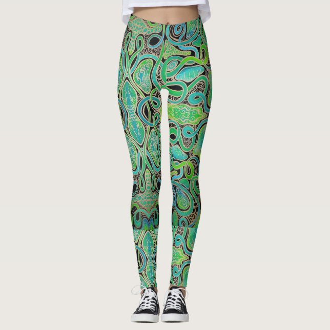 Regen gewascht leggings (Vorderseite)