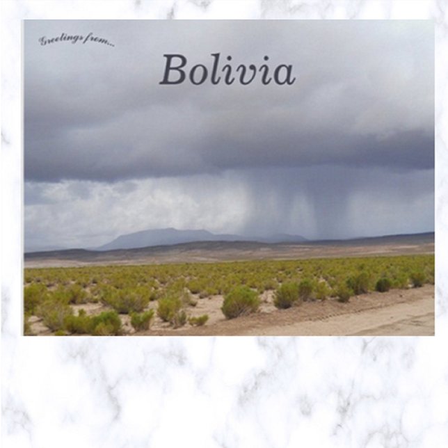 Regen im Altiplano Bolivien Postkarte (Von Creator hochgeladen)