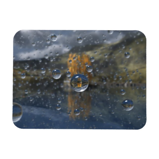 Regen im flexiblen Glen Magnet (Horizontal)