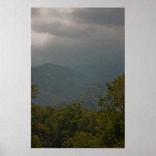 "Regen in den Smoky Mountains" Poster