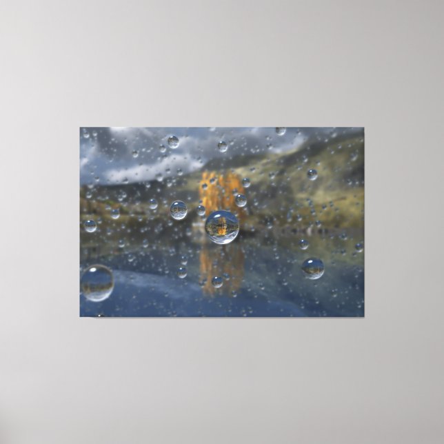 Regen in Glen Canvas Print Leinwanddruck (Vorderseite)