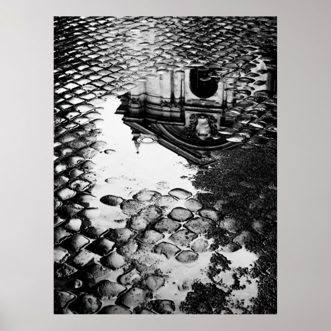 Regen in Rom-Poster Poster (Vorne)
