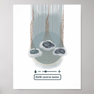 Regen-Kontrollmessgerät Mattposter objet_2_ Poster