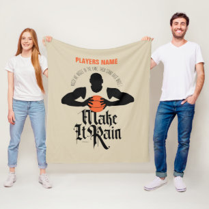 Regen machen (Basketball) Fleece Blanket
