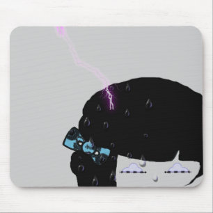 Regen-Mädchen Mousepad