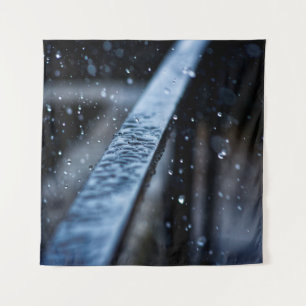 Regen nasse Natur fällt Wandteppich