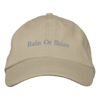 Regen oder Sonnenschein Minimalistische bestickte Baseballkappe