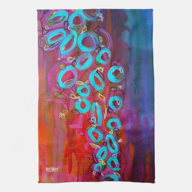 "Regen-Party I" Tuch (Vertikal)