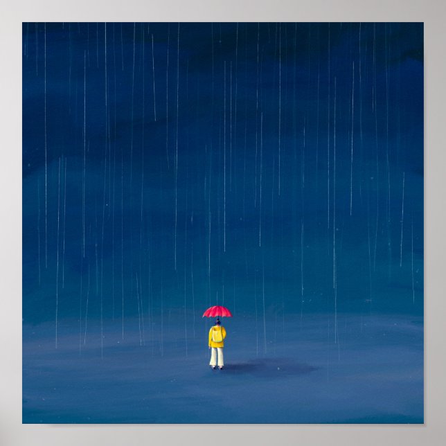 Regen Poster (Vorne)