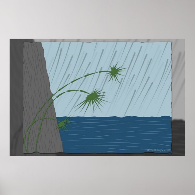 Regen Poster (Vorne)