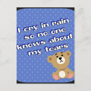 Regen Postkarte