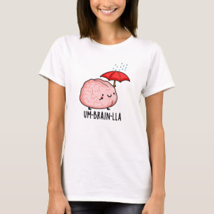 Regen-Schirm-Hirn Lustige Hirn-Wortspiele T-Shirt