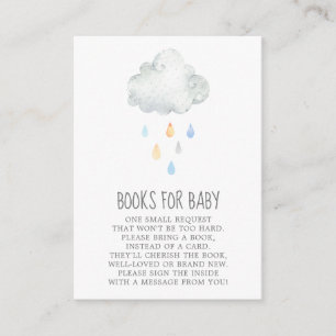 Regen Sie Cloud Books für Baby Boy Einschließkarte Begleitkarte