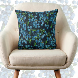 Regen von Blaubeeren Kissen