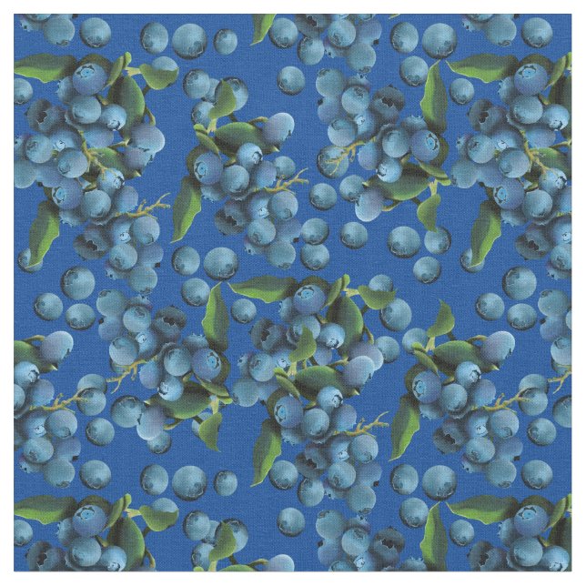 Regen von Blaubeeren Stoff (Nahaufnahme)