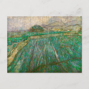 Regen von Vincent van Gogh (1889) Postkarte