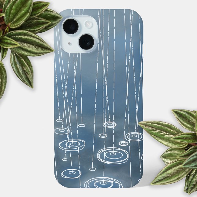 Regen Weather Blue Case-Mate iPhone Hülle (Rainy weather cell phone case)