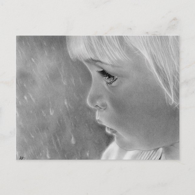 Regen weg Postkarte (Vorderseite)