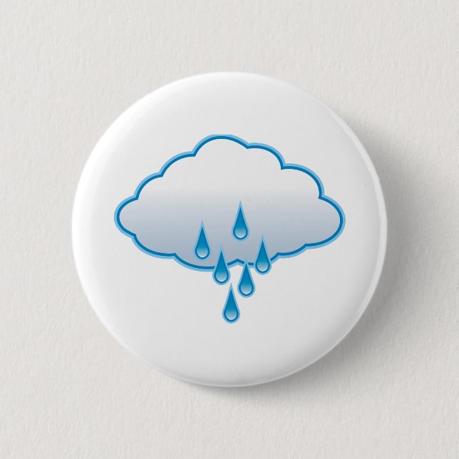 Regen-Wolke Button (Vorderseite)