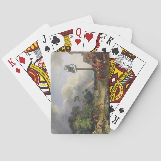 Regenbogen, 1784 (Öl auf Leinwand) Spielkarten (Rückseite)