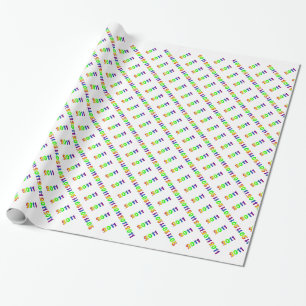 Regenbogen "2011" geschenkpapier