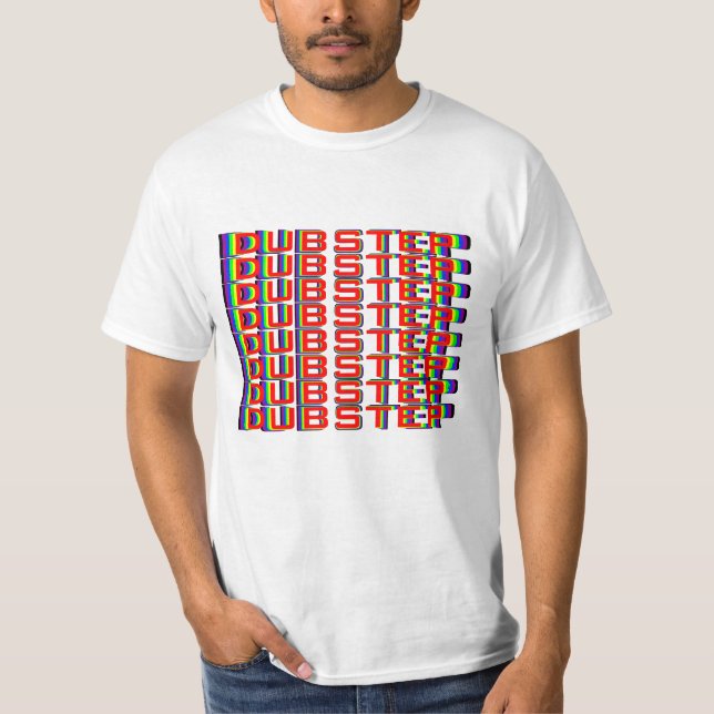 Regenbogen 3D Dubstep T-Shirt (Vorderseite)