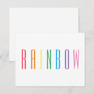 REGENBOGEN 4,25x5,5 Flachkarte Mitteilungskarte