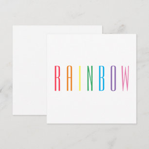 REGENBOGEN 5,25" quadratische flache Karte
