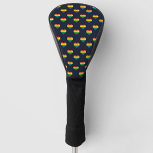Regenbogen 8 Bit Herzstück Muster Golf Headcover