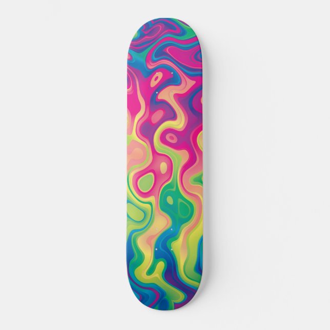 Regenbogen 8 skateboard (Vorderseite)