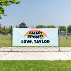Regenbogen-Abschlussball-Proposal-Banner Banner