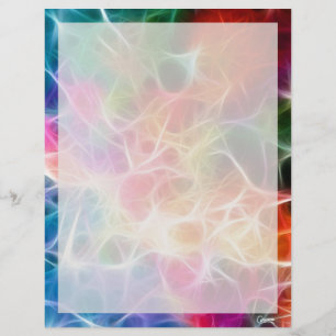 Regenbogen Abstrakt 2 - 8,5" x 11" Stationierblech