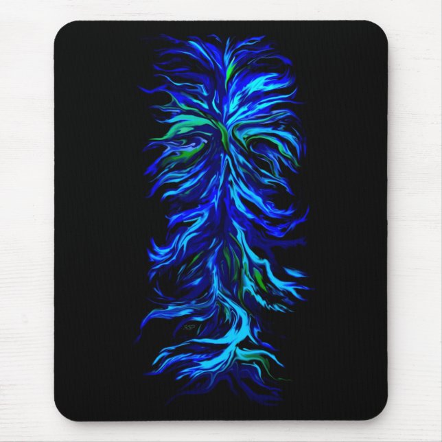 Regenbogen abstrakt Fantasyart Mousepad (Vorne)