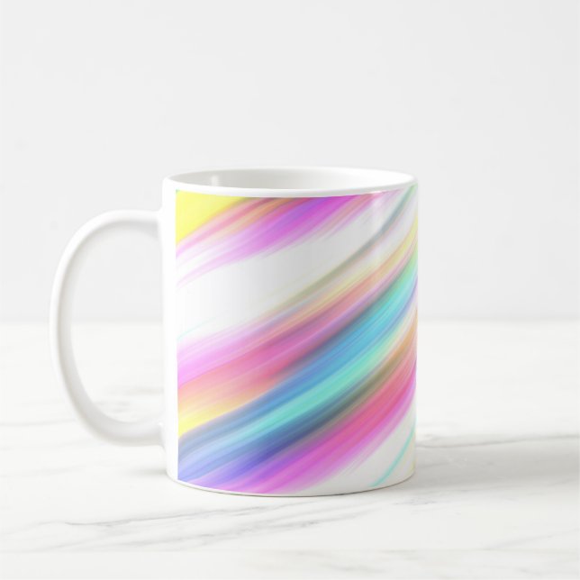Regenbogen abstrakt  kaffeetasse (Links)
