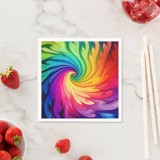 Regenbogen abstrakt serviette (Beispiel)