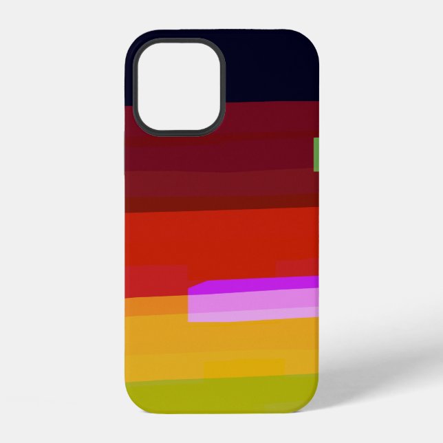 Regenbogen-Abstrakte Kunst iPhone Hülle (Rückseite)