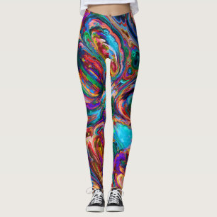 Regenbogen abstrakte Leggings