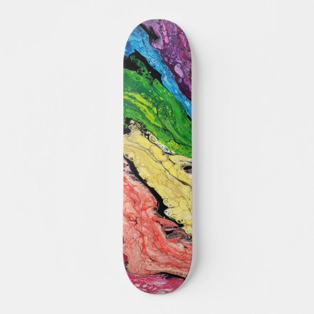 "Regenbogen" abstrakte Skateboard-Plattform Skateboard (Vorne)