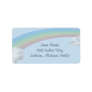 Regenbogen-Adressen-Aufkleber Adressaufkleber