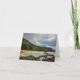 Regenbogen am Lumaha'i Beach, Kauai, Hawaii