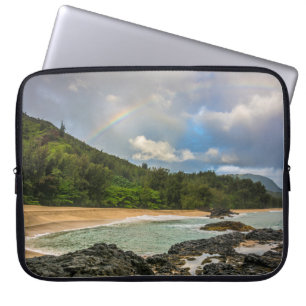 Regenbogen am Lumaha'i Beach, Kauai, Hawaii Wetsui Laptopschutzhülle