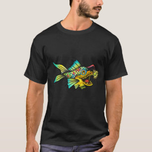 Regenbogen-Anglerfisch-Flash-Art T-Shirt