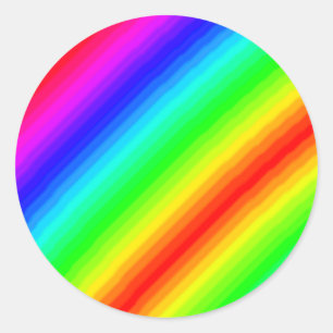 Regenbogen anpassbar runder aufkleber