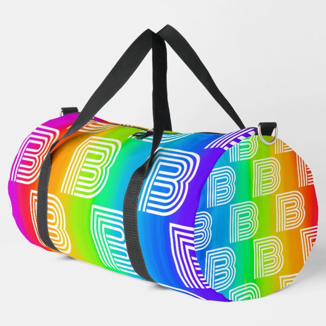 Regenbogen-Anweisung Duffle Bag (Linke Ecke)
