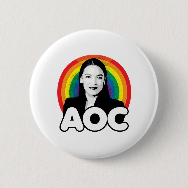 Regenbogen AOC Button (Vorderseite)