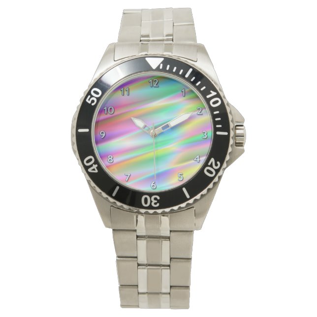 Regenbogen Armbanduhr (Vorderseite)