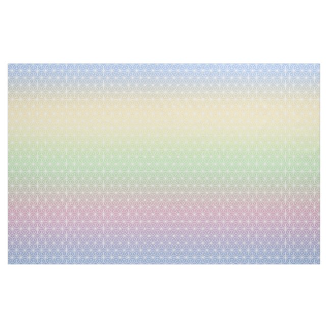 Regenbogen Asanoha (in kleinem Maßstab) Stoff (Yard (91,4 cm))