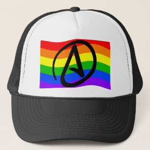 Regenbogen-Atheisten-Flagge Truckerkappe