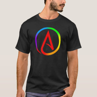 Regenbogen-Atheisten-Symbol T-Shirt