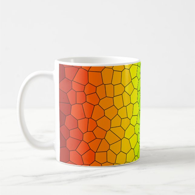 Regenbogen aus Hartglas - Farbspektrum Kaffeetasse (Links)